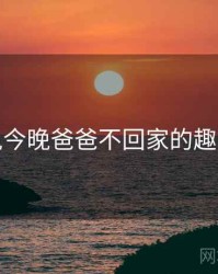 妈妈说今晚爸爸不回家的趣味清单
