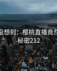 你绝对没想到：樱桃直播竟然如此 · 秘密212